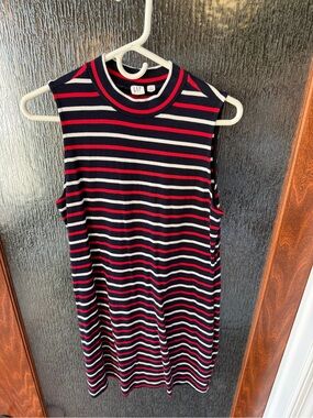 GAP Navy, Red & White Striped Dress L